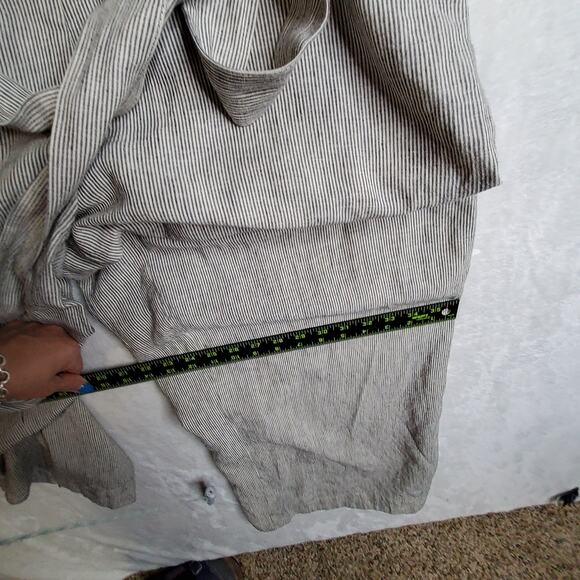 Z Supply XL Linen Striped Jumpsuit Ellora w belt Oatmeal beige Widelegs Stylish - Picture 8 of 16